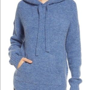 Madewell Wilmington Hoodie sweater in heather denim